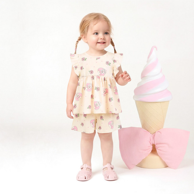 Esther Bunny Little Peekaboo 玫瑰兔兔上下衣套裝