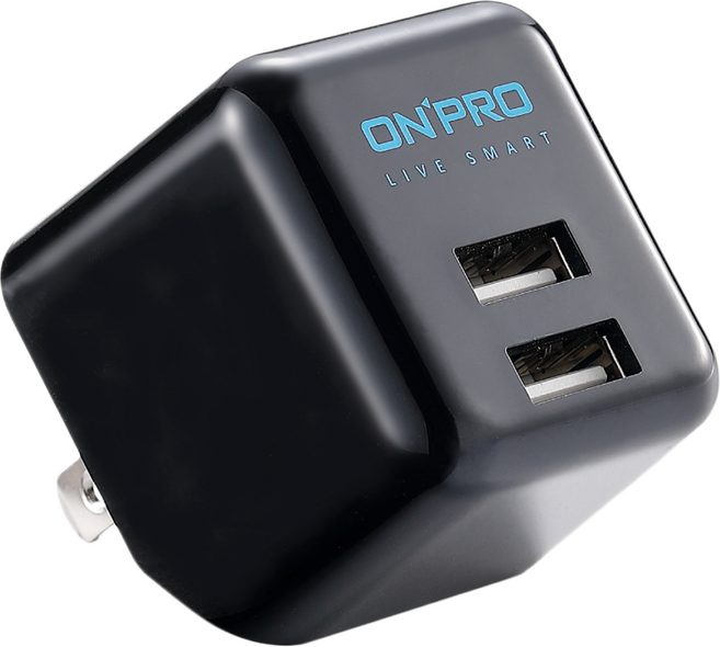 ONPRO UC-2P01 Plus 17W 2 Ports USB充電器 急速充電 深夜黑