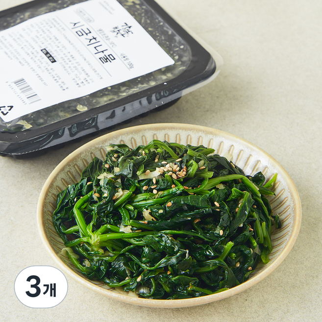 강남밥상 시금치나물, 100g, 3개