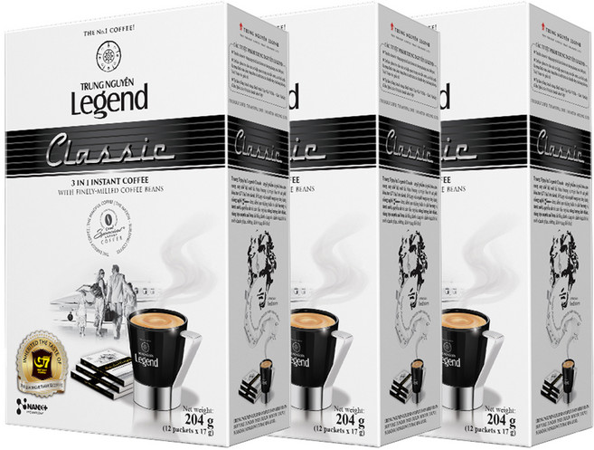 쭝웬레전드 3in1 클래식 커피믹스, 17g, 12개입, 3개