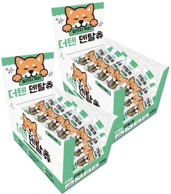 버틀러홀딩스 강아지 더텐 덴탈츄 30p, 알러지 케어, 450g, 2개 - 쿠팡