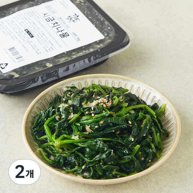 강남밥상 시금치나물, 100g, 2개