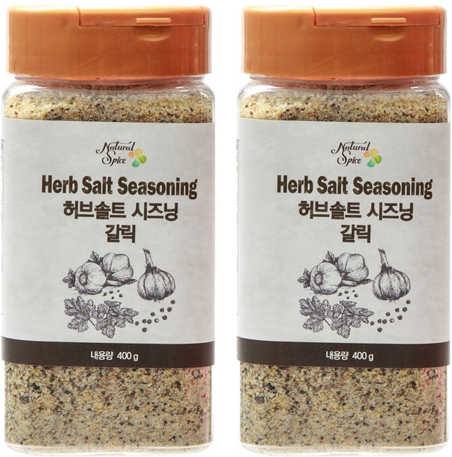 Natural Spice 大蒜香草鹽, 400g, 2罐