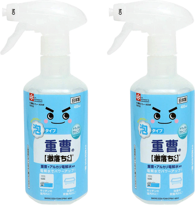 LEC 激落君 小蘇打泡沫清潔劑, 400ml, 2瓶