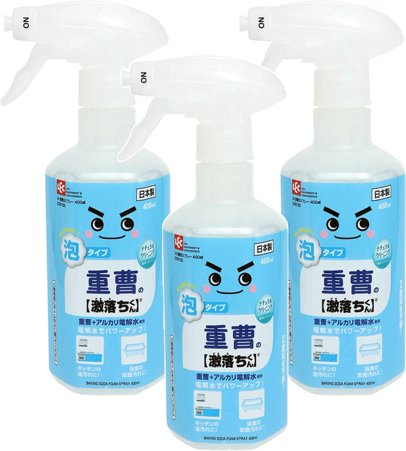 LEC 激落君 小蘇打泡沫清潔劑, 400ml, 3瓶