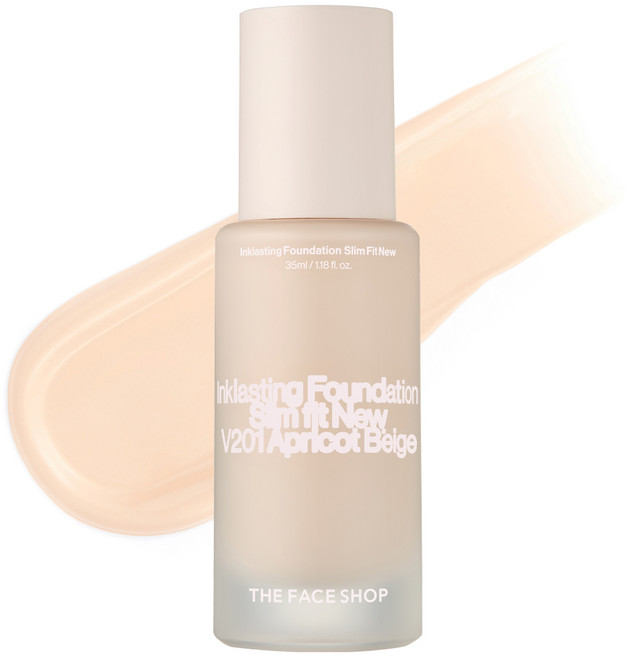 더페이스샵 잉크래스팅 파운데이션 슬림핏 뉴 35ml, V201, 1개