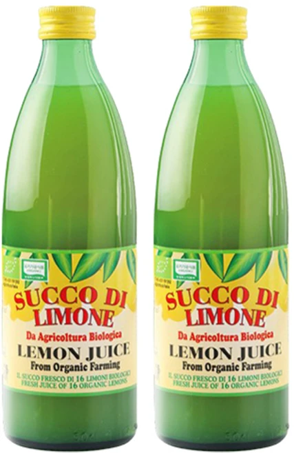 유로푸드 유기농 레몬주스, 500ml, 2개 - 쿠팡