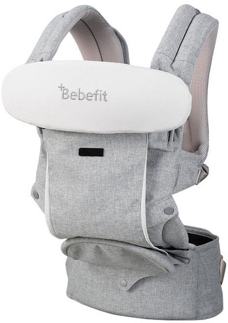 베베핏 시그니처7 힙시트 올인원 아기띠, 라이트그레이