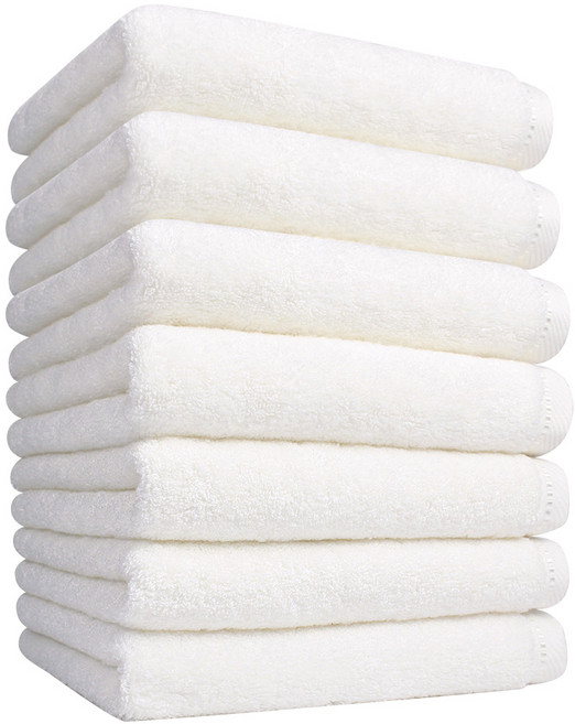 송월타월 라베나 수건 200g 뱀부얀, 아이보리, 7개