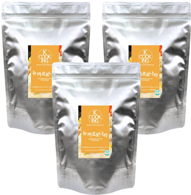 케이쿠킹 뉴까르보나라 분말, 500g, 3개