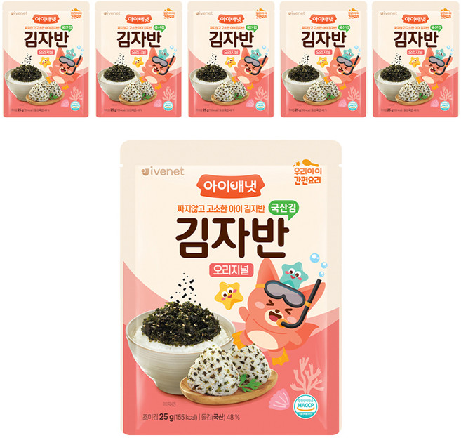아이배냇 김자반, 오리지널맛, 25g, 6개