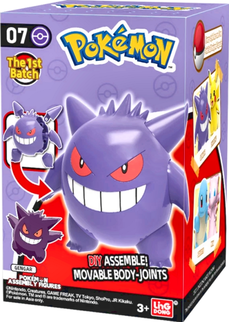 LDCX 靈動創想 正版寶可夢組裝可動公仔 耿鬼, 1個