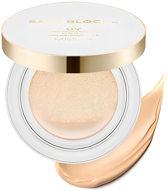 미샤 세이프 블록 RX 커버 톤업 선 쿠션 SPF50+ PA++++, 14g, 1개
