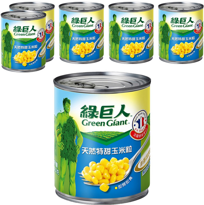 Green Giant 綠巨人 天然特甜玉米粒, 198g, 6罐