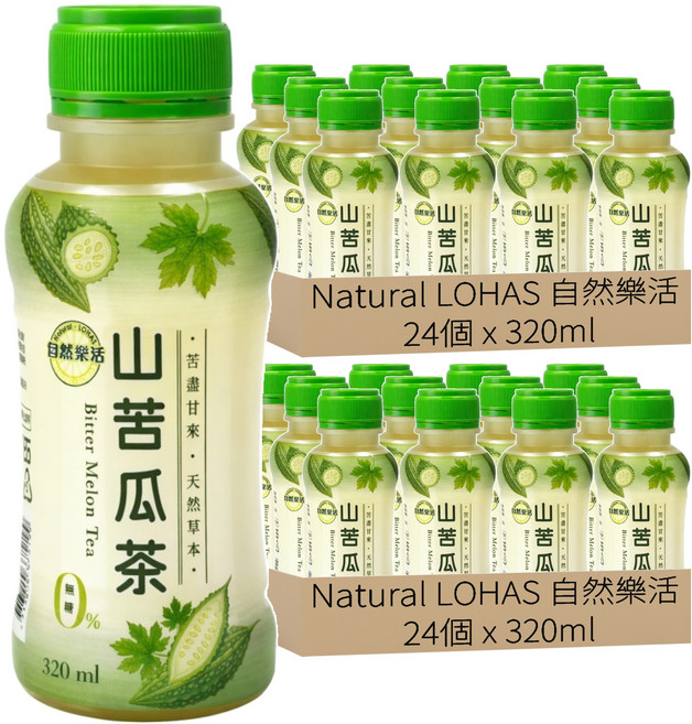Natural LOHAS 自然樂活 山苦瓜茶, 48個, 320ml