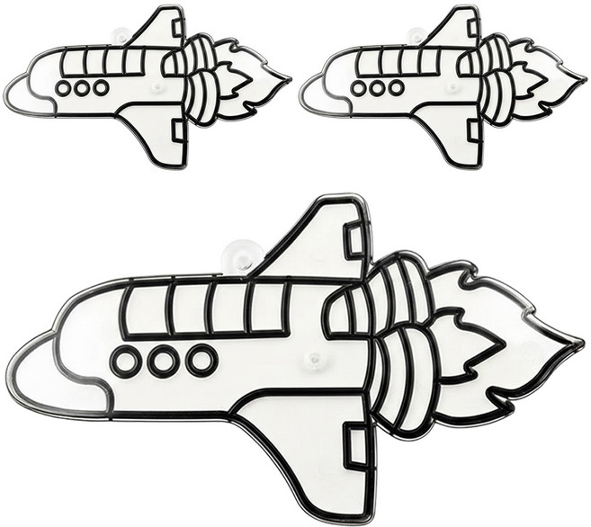 AMOS 阿摩司 壓克力模型版 S24 火箭 小款, 3個