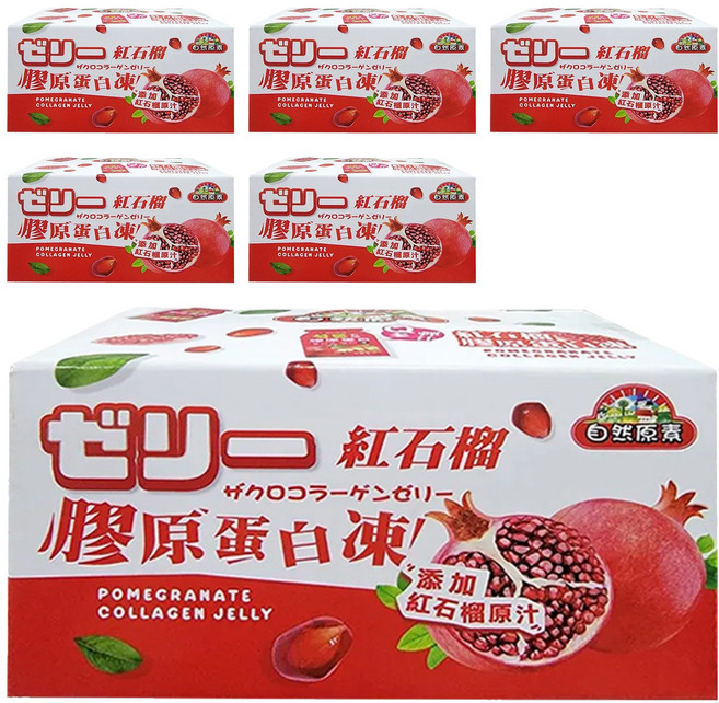 自然原素 紅石榴膠原蛋白凍, 200g, 6盒