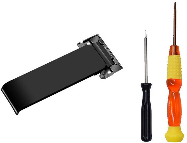 닌텐도 스위치 킥 스탠드 교체용 DIY KIT + 드라이버 2P, 블랙, 1개