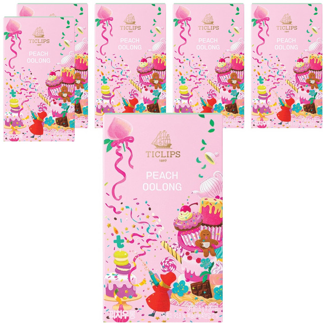 쌍계명차 티클립스 피치우롱, 20개입, 6개, 1.5g