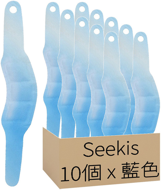 Seekis 蒸汽熱敷暖手腕貼 自發熱草本護腕貼 熱敷貼, 10個