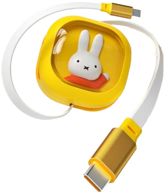 Mipow Miffy Type C-Type C 傳輸線, 1.2m, 黃色, 1條