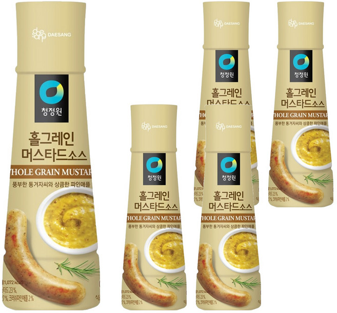 清淨園 芥末籽醬, 320g, 5瓶