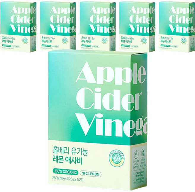 홀베리 유기농 레몬 애사비 14p, 280g, 6개