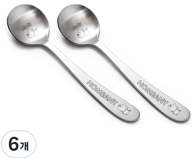 홈애니 화채 스푼, 돼지, 2종, 6개
