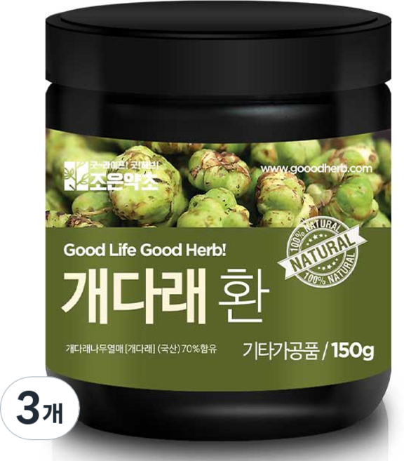 조은약초 프리미엄 개다래환, 3개, 150g