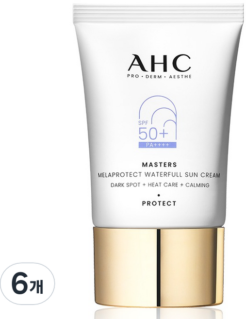 AHC 마스터즈 멜라프로텍트 워터풀 선크림 SPF50+ PA++++, 40ml, 6개