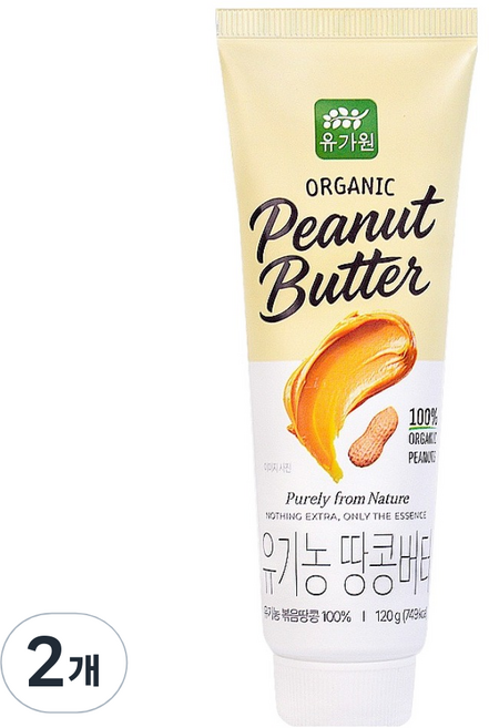 Yougaone 軟管裝花生醬, 2個, 120g