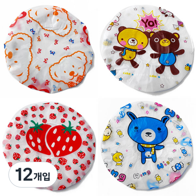 SJ리빙 캐릭터 방수헤어캡, 투즈, 12개