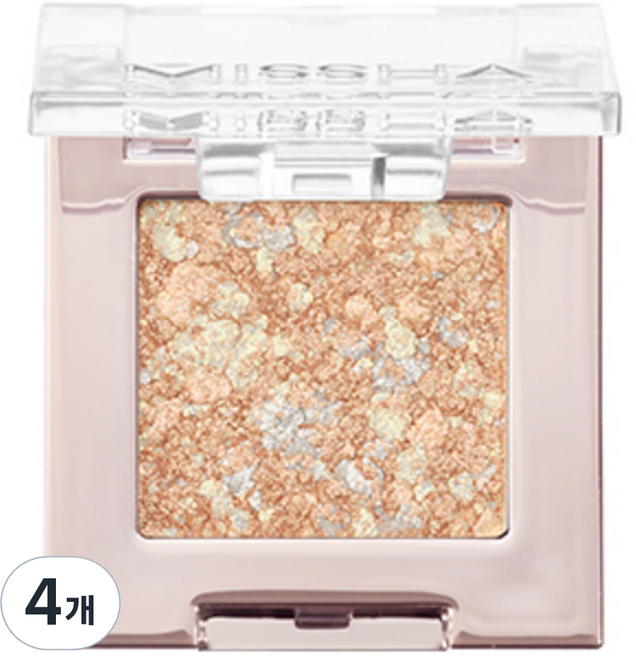 미샤 글리터 프리즘 아이섀도, No 21 캔들 프리즘, 4개