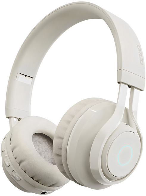 디알고 무선 RGB LED 블루투스 5.0 헤드폰, 카키, DRGO-BH07C