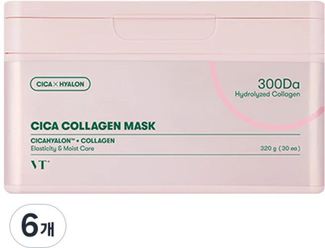 브이티코스메틱 시카 콜라겐 마스크, 30개입, 6개 - 쿠팡