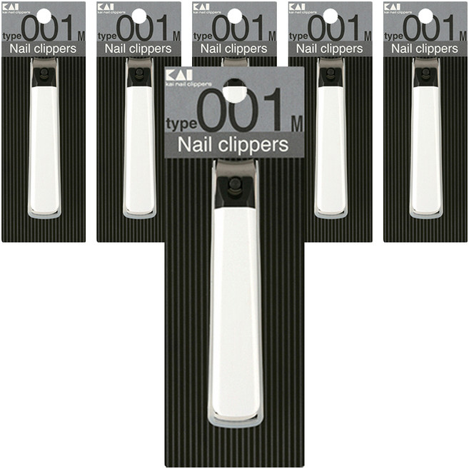 카이 손톱깎이 중, 흰색, 6개