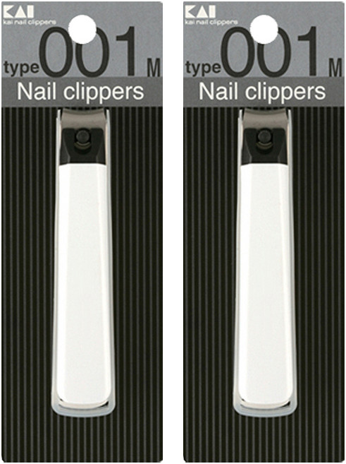 카이 손톱깎이 중, 흰색, 2개
