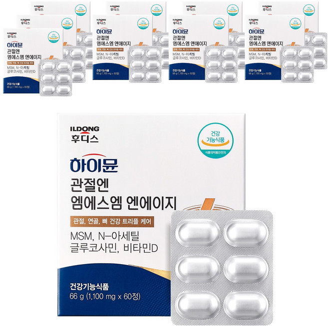 일동후디스 하이뮨 관절엔 엠에스엠 엔에이지 66g, 60정, 10개