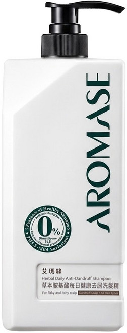 AROMASE 艾瑪絲 草本胺基酸每日健康去屑洗髮精, 1L, 1瓶