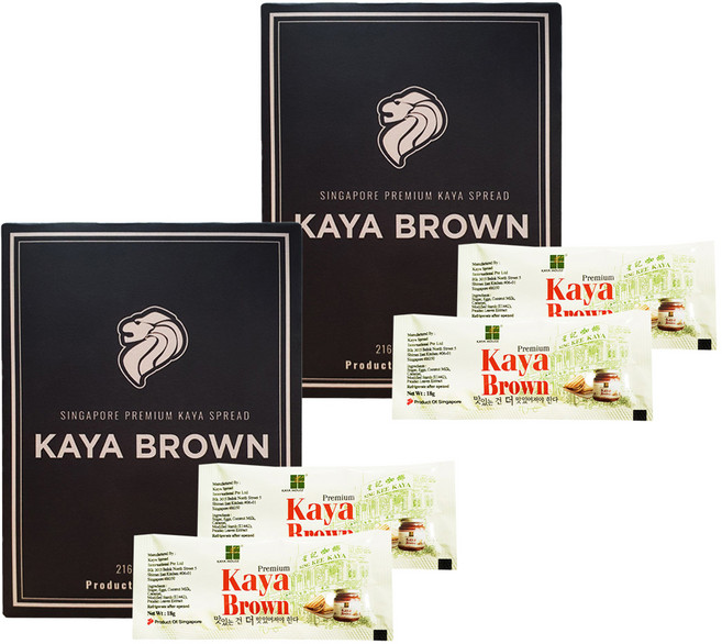 KAYA HOUSE 咖椰 Kaya Jam Brown咖椰醬隨身包, 216g, 2盒