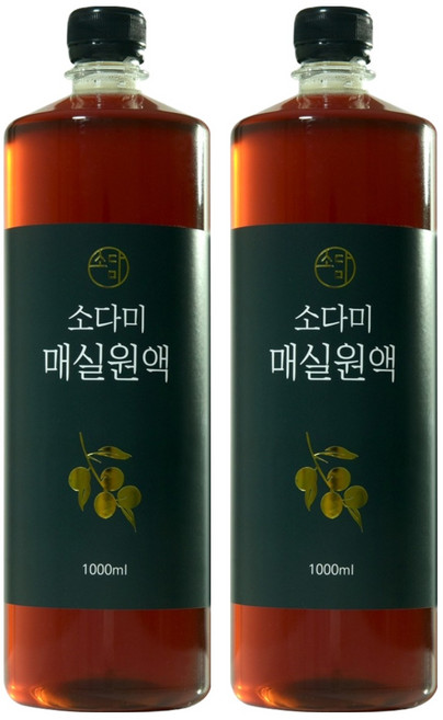 소다미 매실원액, 1L, 2개