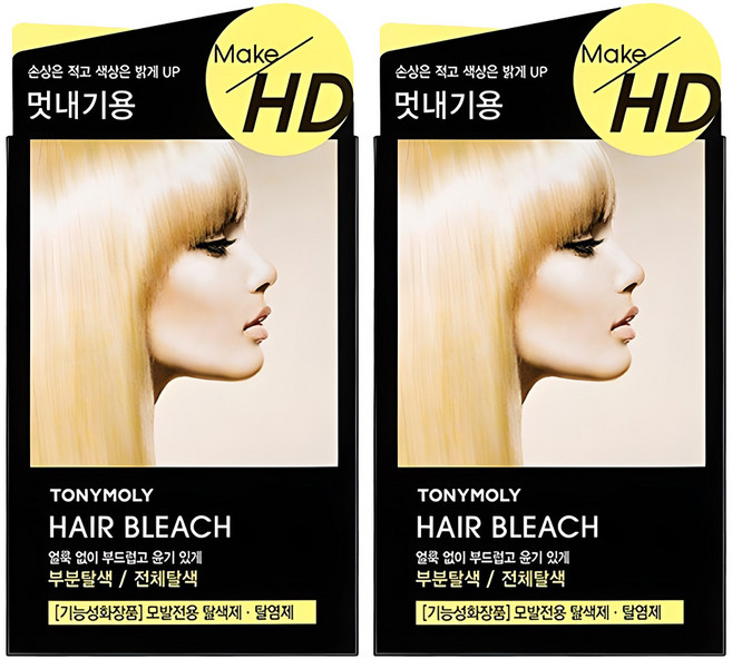 토니모리 메이크 에이치디 헤어 블리치 탈색제, 2개