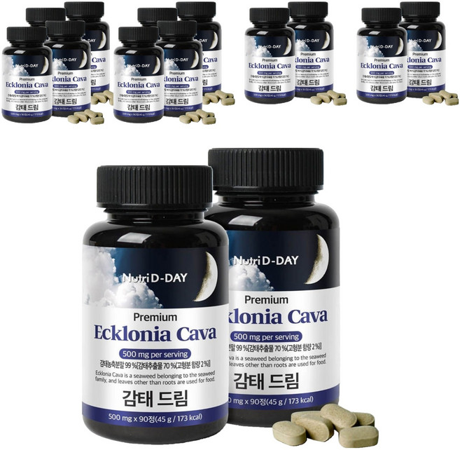 뉴트리디데이 감태 드림 타블렛 영양제, 90정, 14개