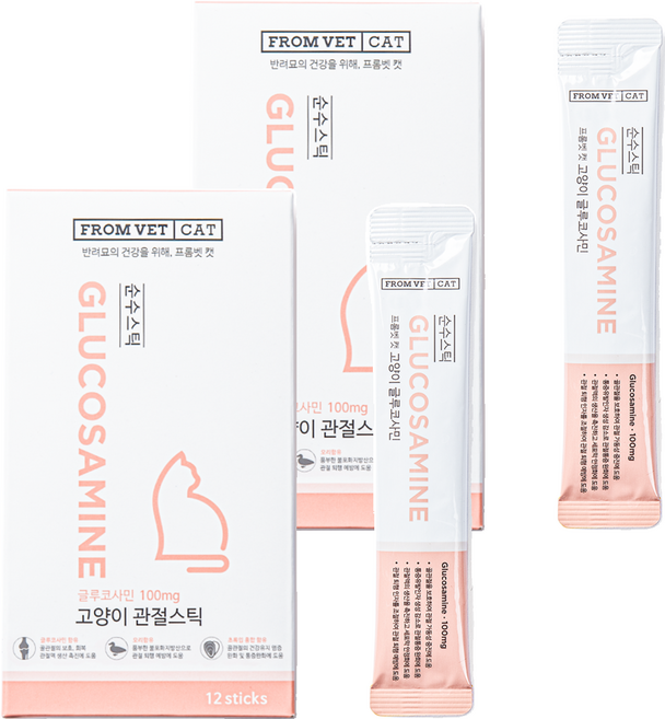 프롬벳 고양이 순수스틱 영양제, 12회분, 뼈/관절강화, 2개