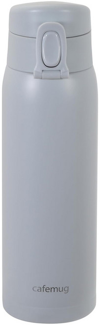 PEARL LIFE 珍珠金屬 一觸式輕量保溫杯 HC-545, 灰色, 500ml, 1個