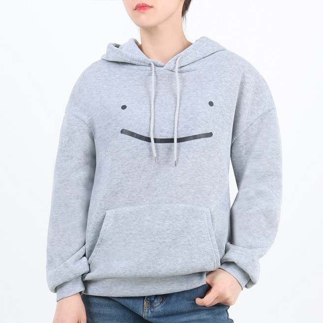 엘쏘 남녀공용 스마일 긴팔 맨투맨 후드 티셔츠