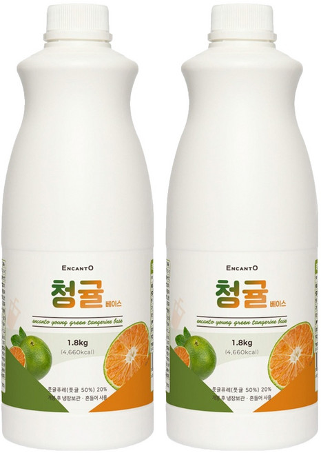 엔칸토 청귤 음료베이스, 2개, 1.4L