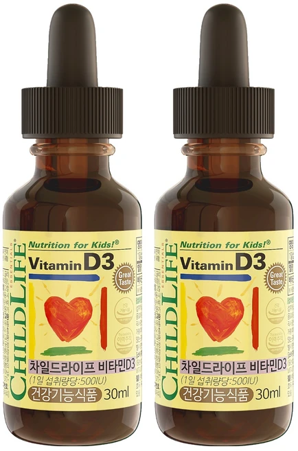 차일드라이프 비타민 D3 베리맛, 30ml, 2개 - 쿠팡