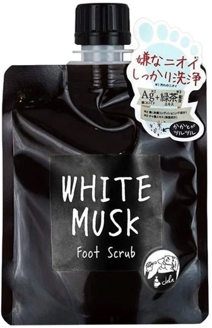 John's Blend 足部去角質 白麝香, 135g, 1個, 1包