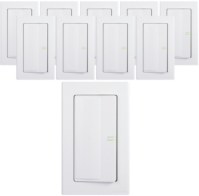 일신전기 와이드SW 1구 3로 스위치, 10개